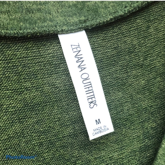 Zenana Outfitters Olive Green Tunic Sweater Medium - Picture 2 of 6